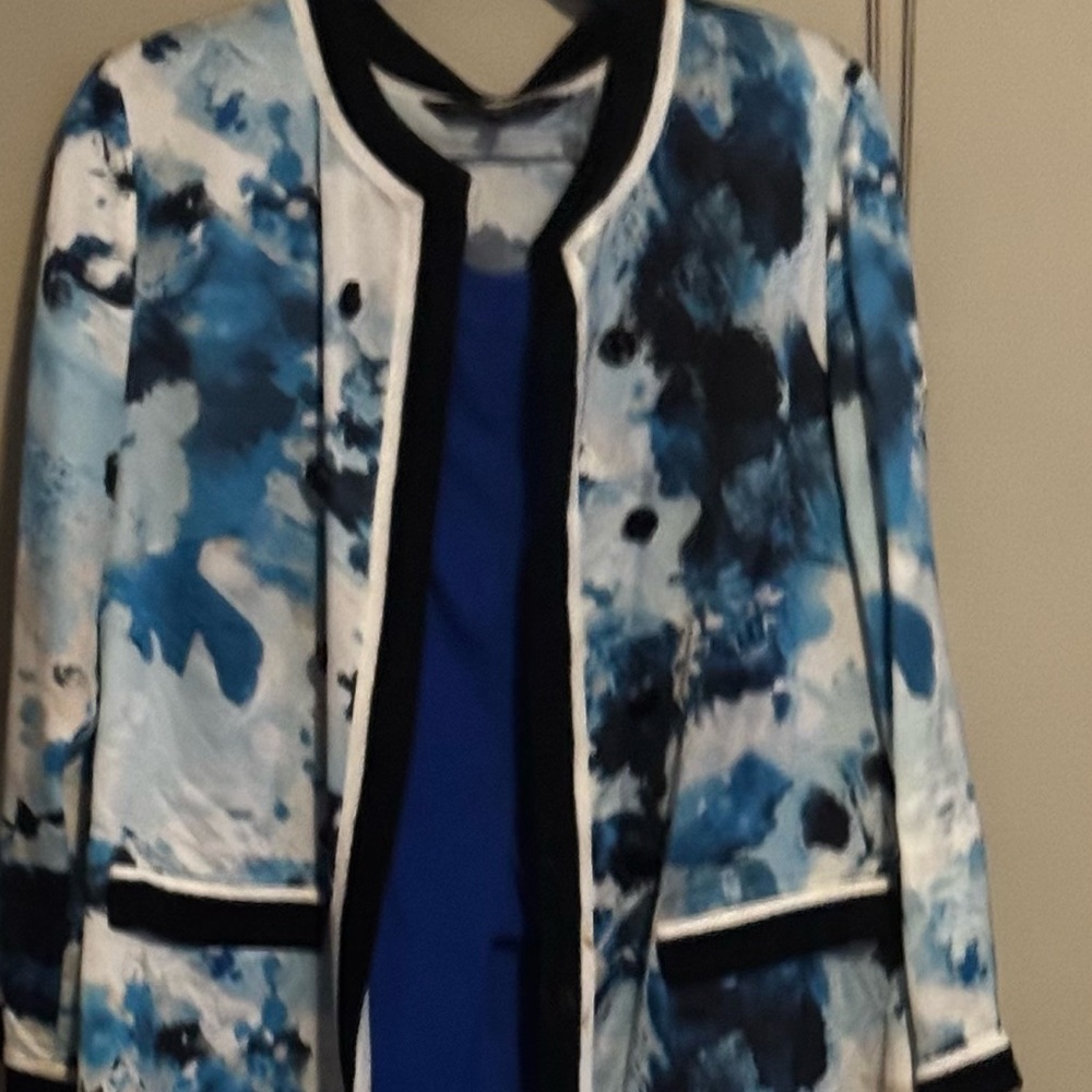 Ming Wang electric blue 2 piece set